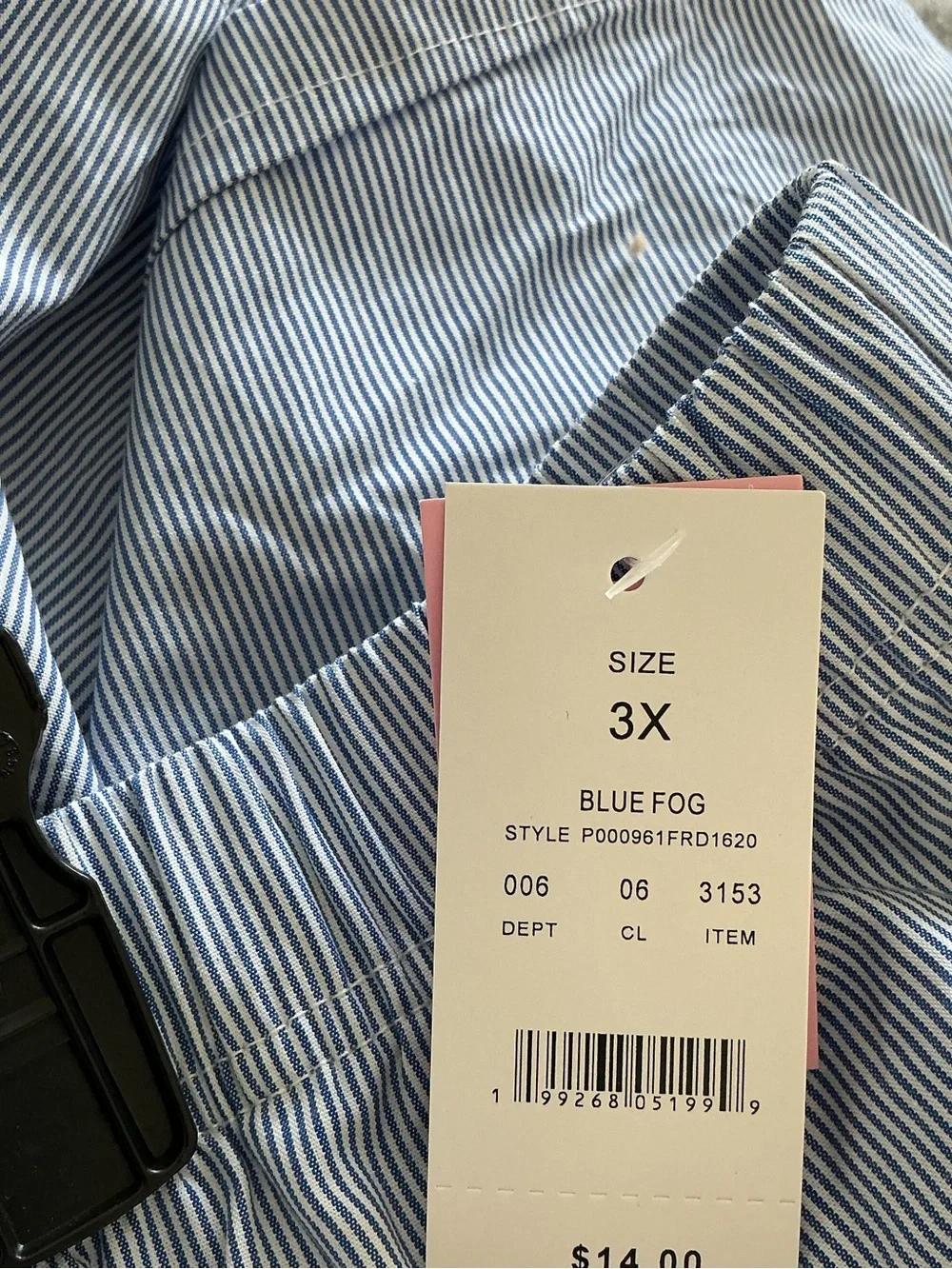 Ford Blue Pinstripe Men's Boxers with Logo